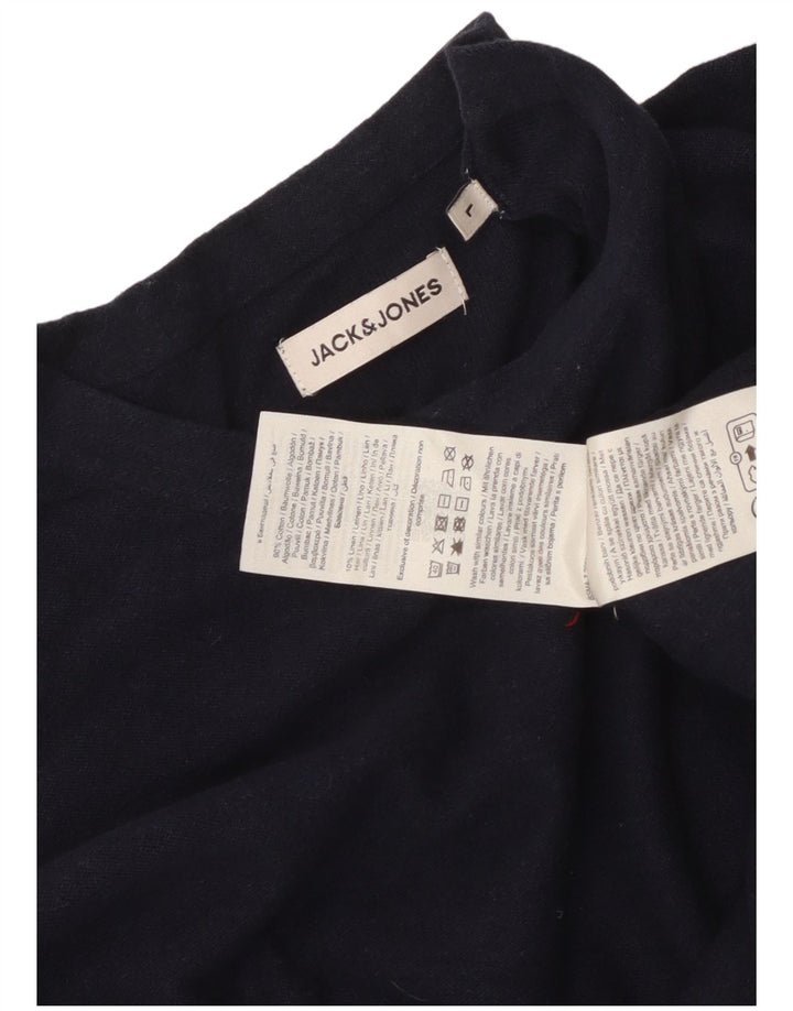 Jack & Jones Herren-Oberteil, langärmelig, groß, marineblau, Baumwolle