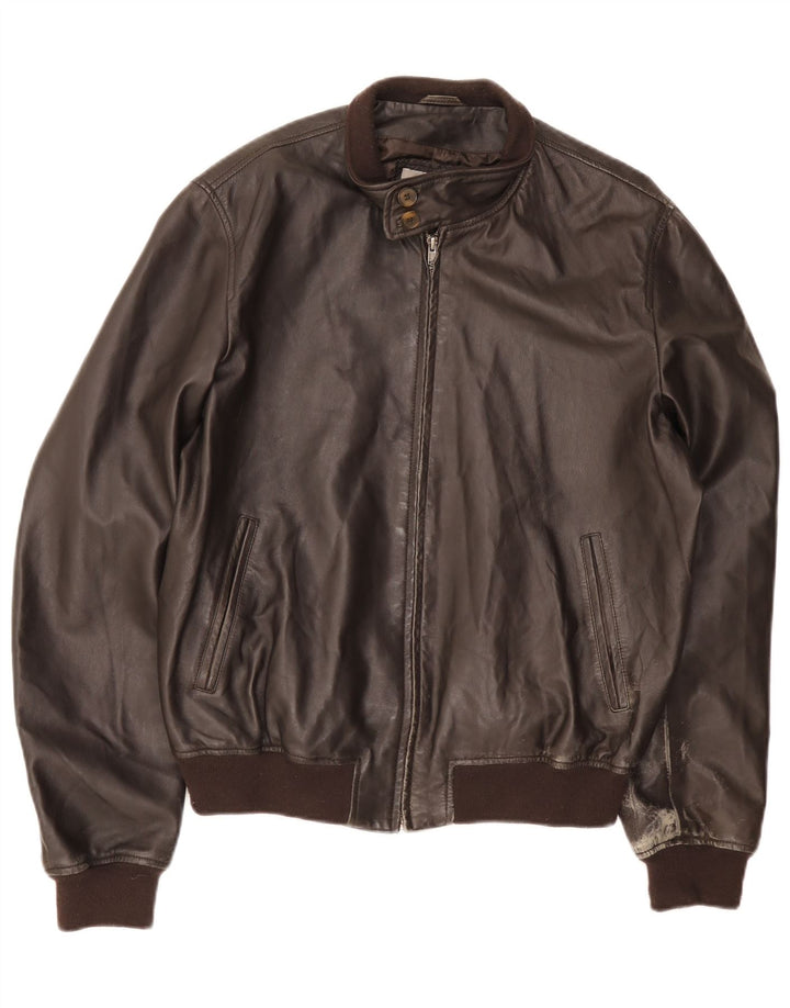 Vintage Herren Lederjacke UK 42 XL Braun