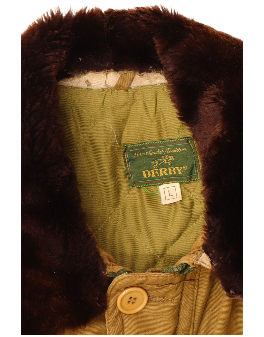DERBY Mens Windbreaker Coat UK 40 Large Beige
