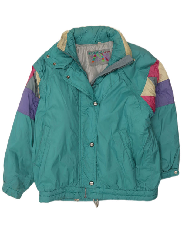 Colmar Womens Relaxed Fit Skijacke IT 48 XL Grün Colourblock Sports
