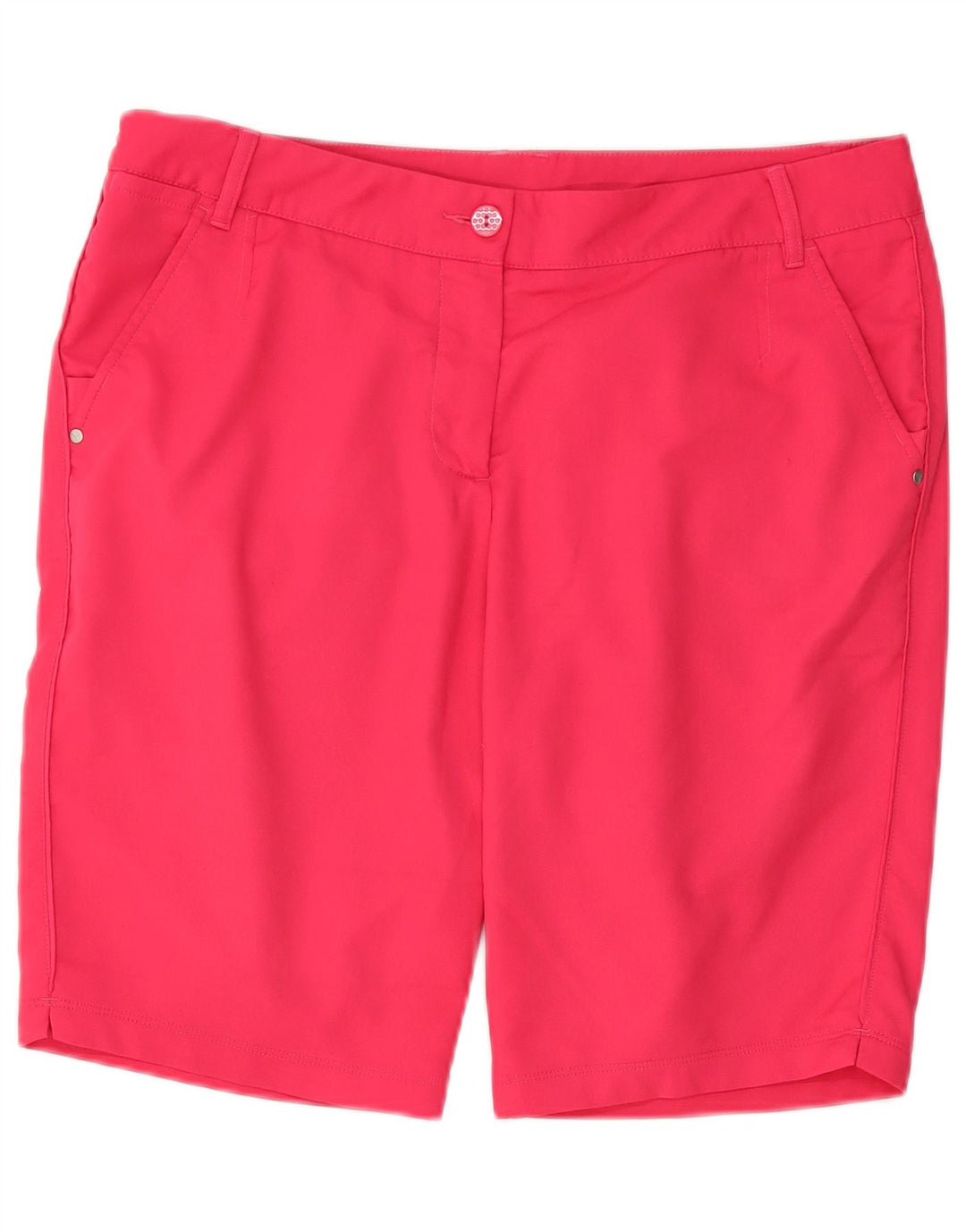 Puma Damen Chinoshorts UK 14 Large W34 Rosa Polyester