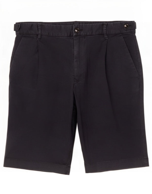 Zara Herren Chinoshorts EU 42 Large W32 Marineblaue Baumwolle