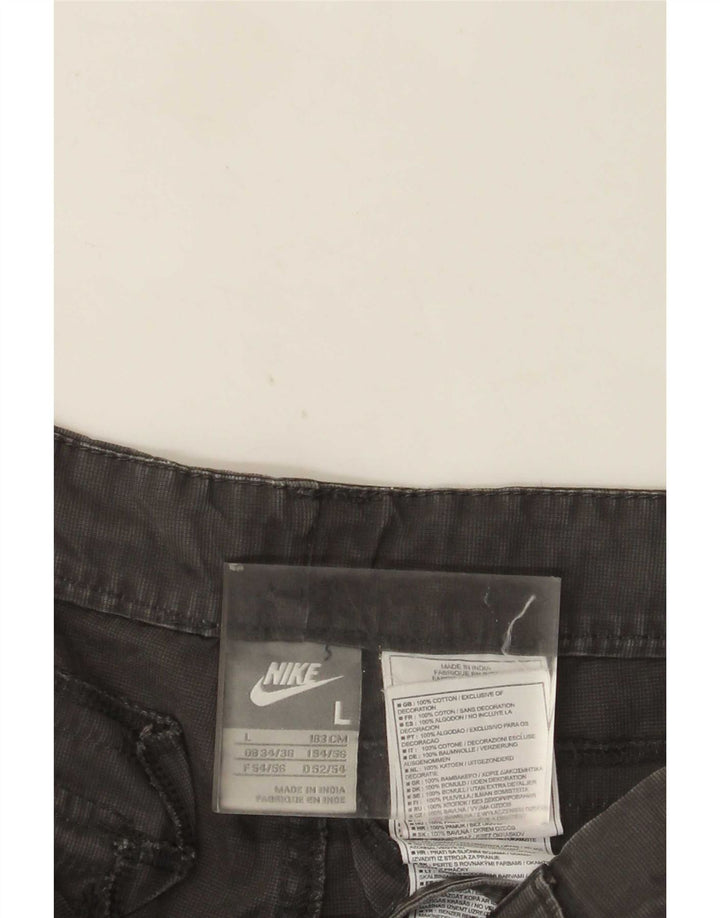 Nike Herren-Cargoshorts, groß, W36, graue Baumwolle