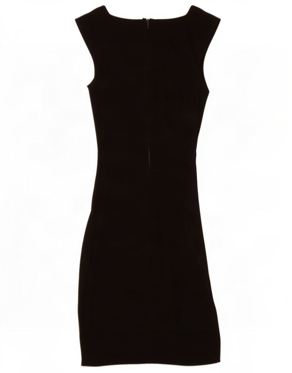 Michael Kors Damen Ärmelloses Etuikleid US 6 Medium Schwarz