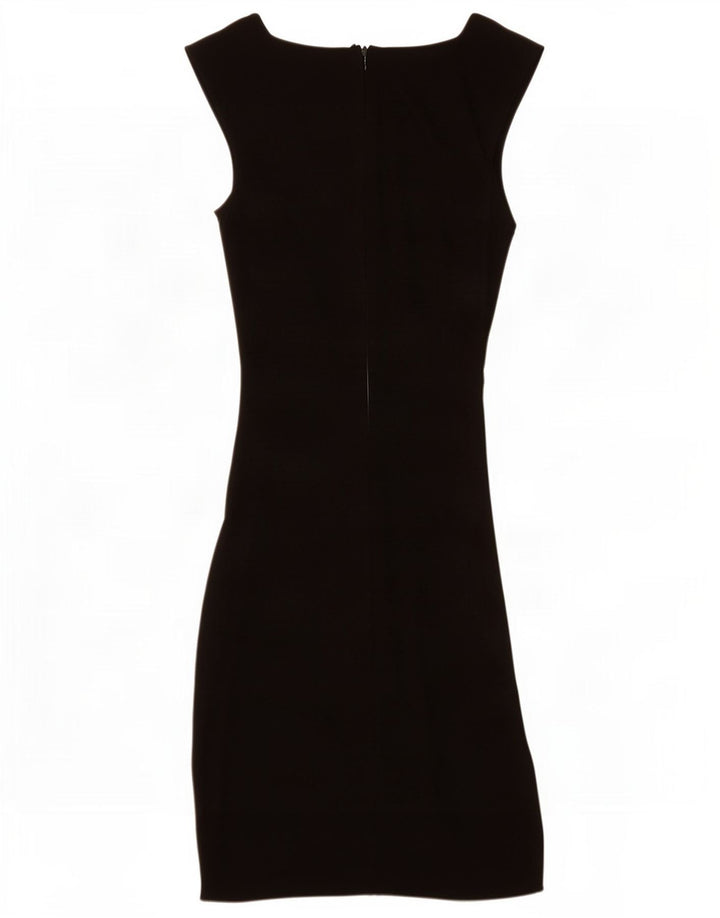 Michael Kors Damen Ärmelloses Etuikleid US 6 Medium Schwarz