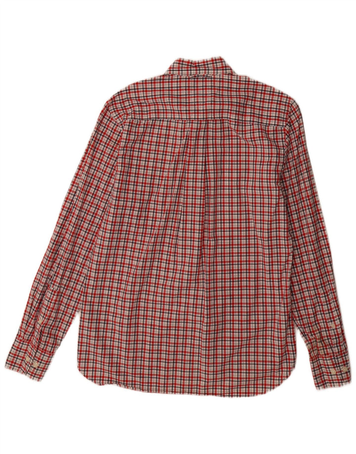 Tommy Hilfiger Herren-Hemd mit individueller Passform, klein, rot kariert, Baumwolle