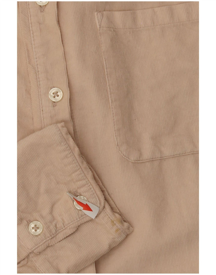 Fat Face Damen Cordhemd UK 12 Mittelbeige Baumwolle