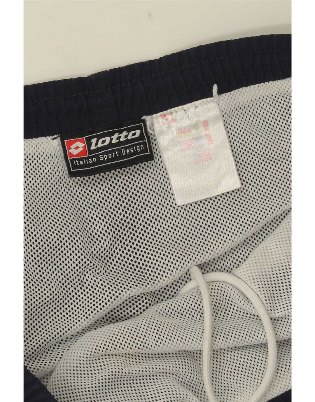 Lotto Herren-Badeshorts mit Grafik, Größe L, Marineblau