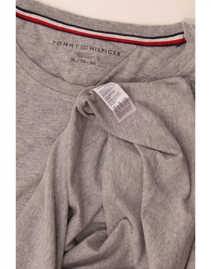 Tommy Hilfiger Herren T-Shirt Top XL Grau Baumwolle