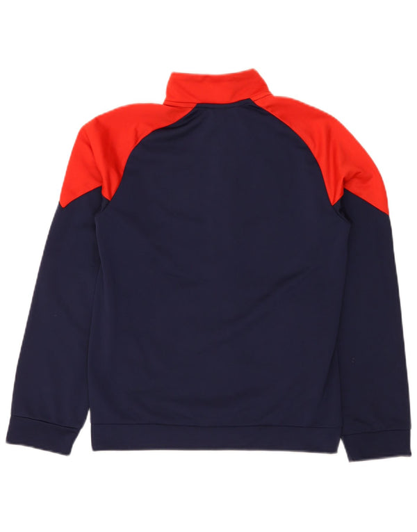 Puma Jungen Grafik-Trainingsanzug-Top-Jacke, 11–12 Jahre, Marineblau, Farbblock