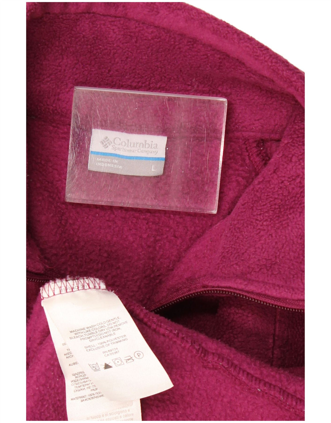 COLUMBIA Damen Fleecejacke UK 14 Large Lila Polyester