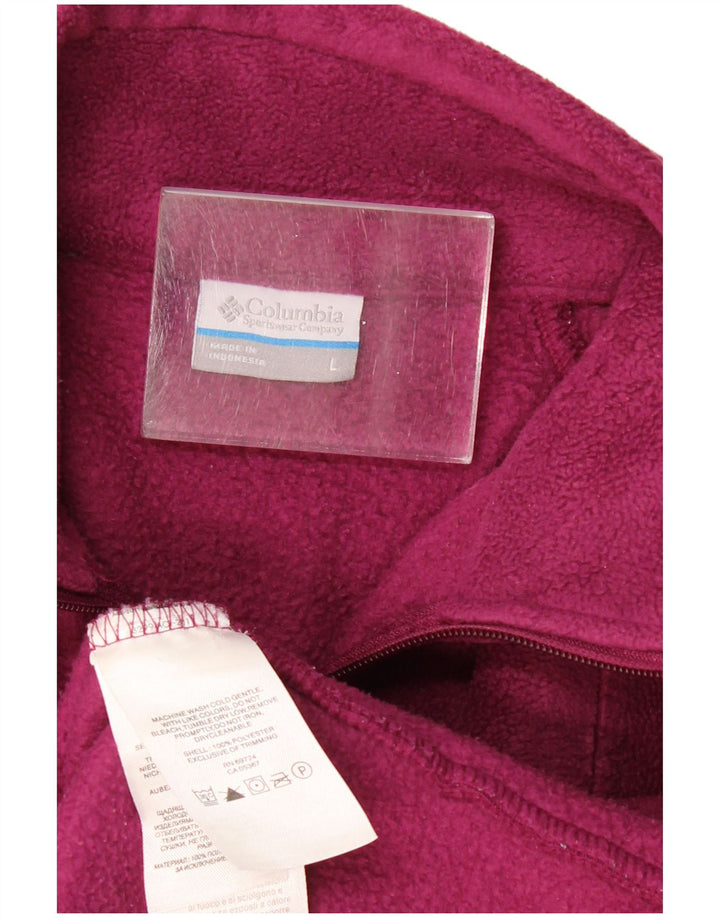 COLUMBIA Damen Fleecejacke UK 14 Large Lila Polyester