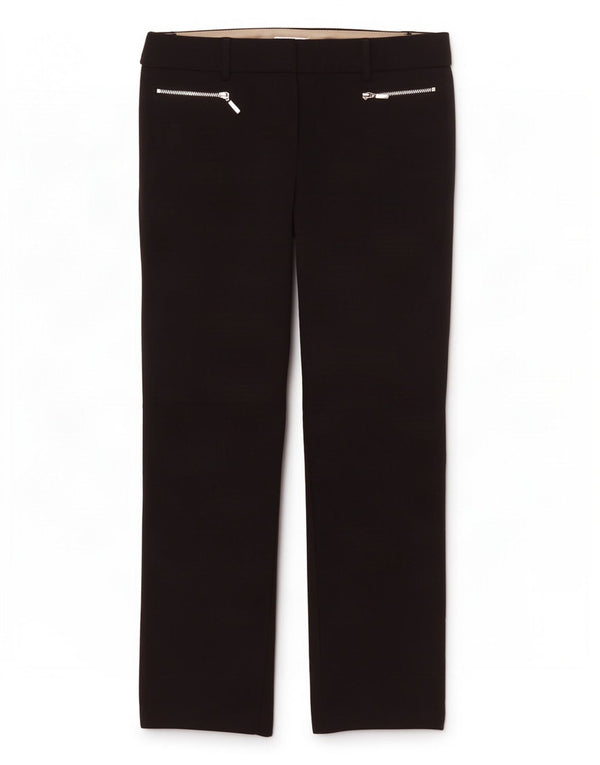 Marks & Spencer Damen Gerade Freizeithose UK 12 Medium W30 L26 Schwarz