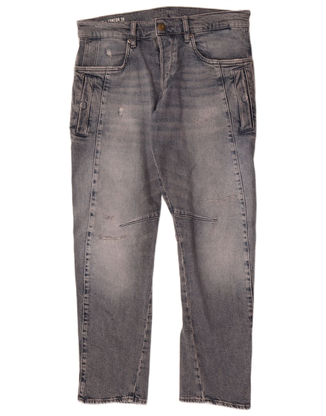 G-Star Herren Straight Jeans W31 L30 Blaue Baumwolle