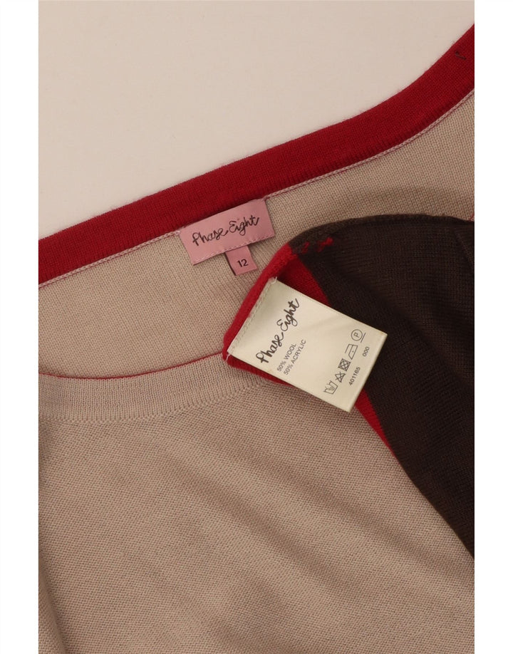 PHASE EIGHT Damen Übergroßer Pullover mit U-Boot-Ausschnitt, UK 12, Mittelbeige