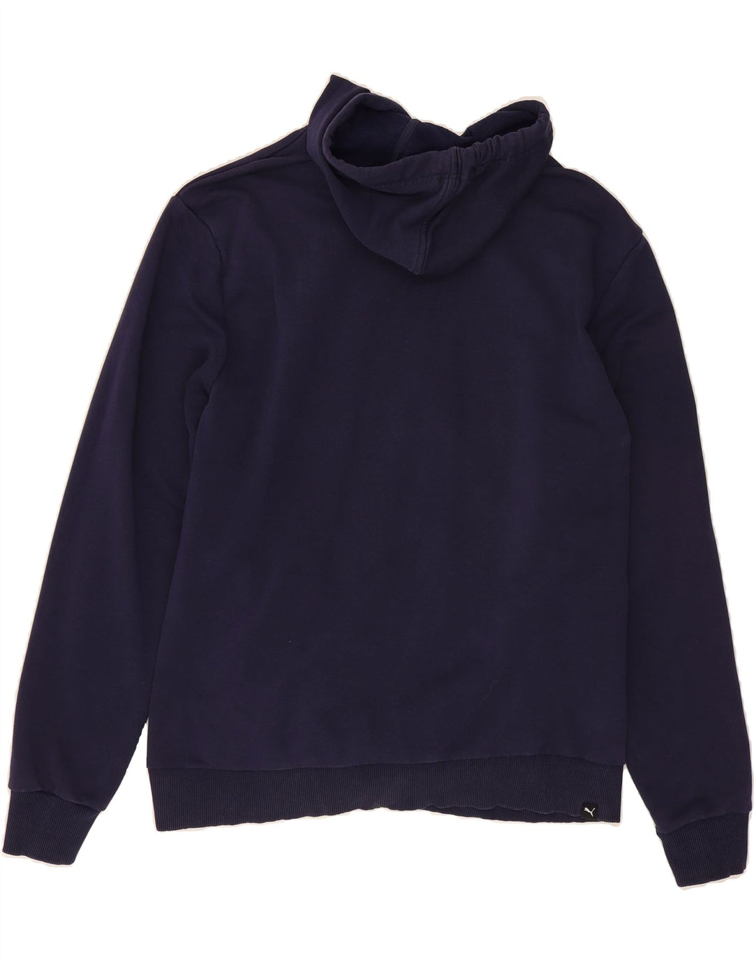 PUMA Mens Graphic Hoodie Jumper XL Navy Blue Vintage Puma and Second-Hand Puma from Messina Hembry 