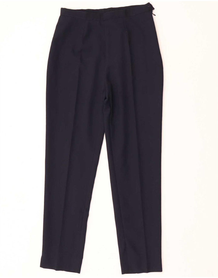 Vintage Damen 4-Knopf-2-teiliger Anzug IT 44 Medium W26 L28 Marineblau