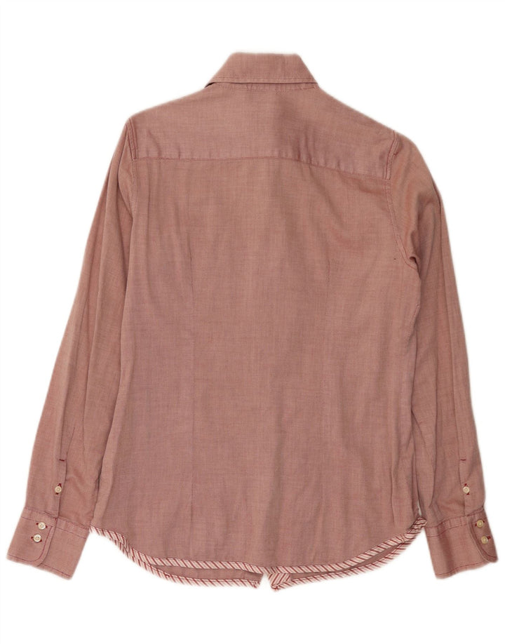 Slam Damen-Hemd UK 12 aus mittelroter Baumwolle