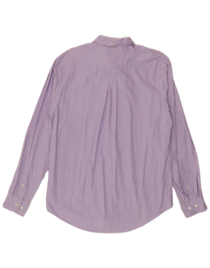 Tommy Hilfiger Herren-Hemd mit klassischer Passform, mittelviolette Baumwolle