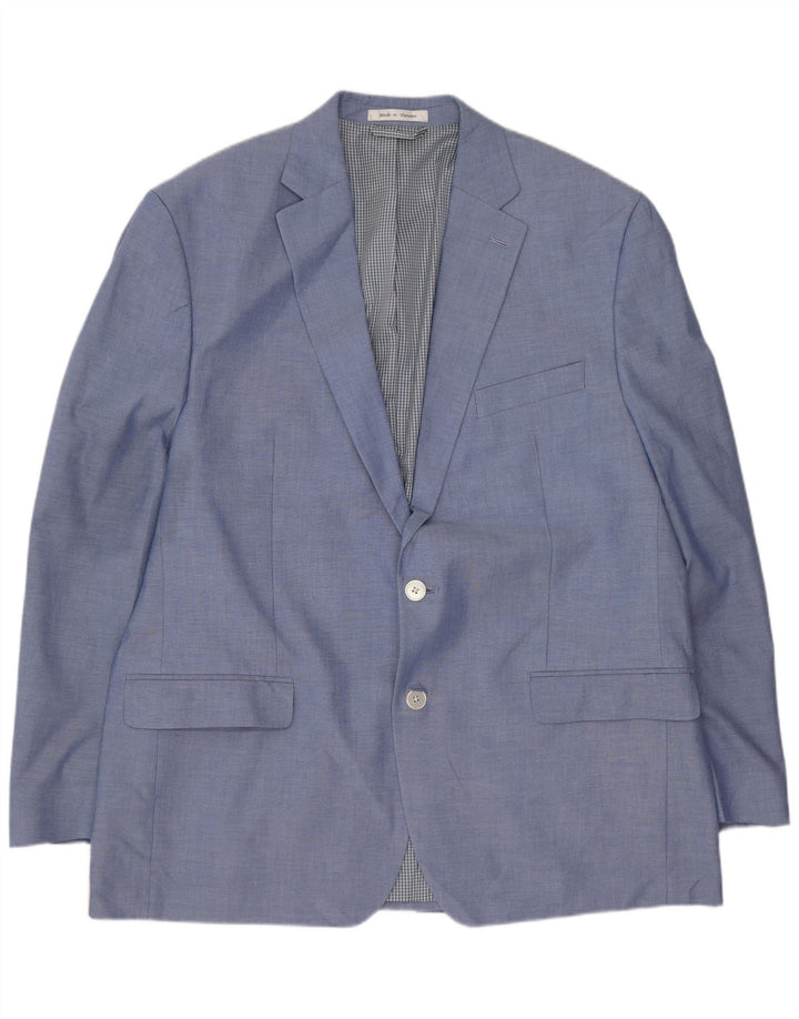 CHAPS Herren-Blazer mit 2 Knöpfen, UK 44, 2XL, blaue Baumwolle