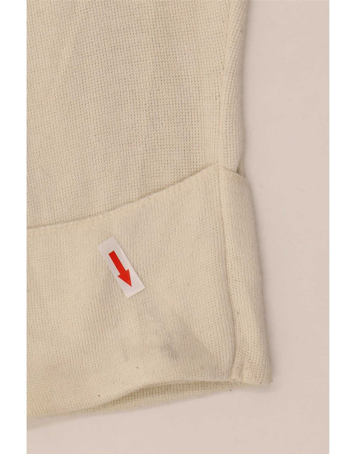 Zara Damen Crop Oversized Top Langarm UK 10 Small Weiße Viskose