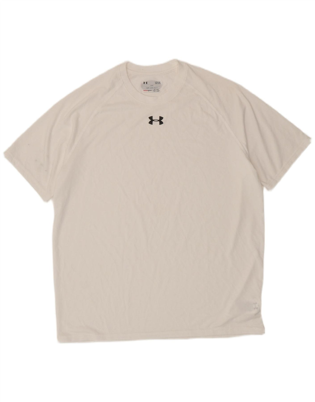 UNDER ARMOUR Herren Heat Gear T-Shirt Top Large Weiß Polyester