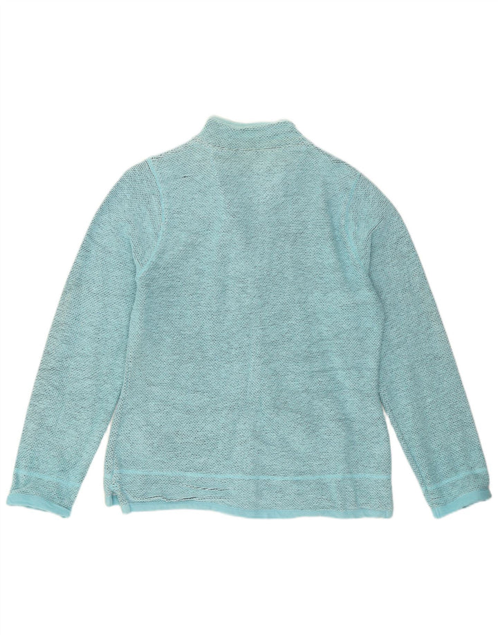 Weird Fish Damen-Trainingsanzug-Oberteil, Jacke, UK-Größe 44, Größe L, Blau, Baumwolle