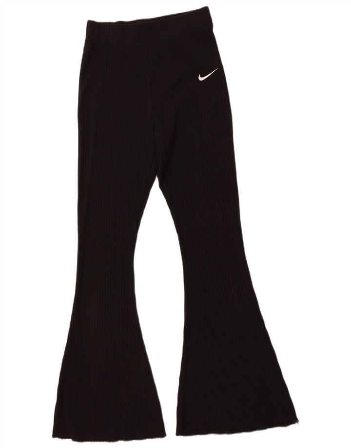 NIKE Damen Flare-Trainingshose, Größe S, Größe S, Schwarz, Baumwolle