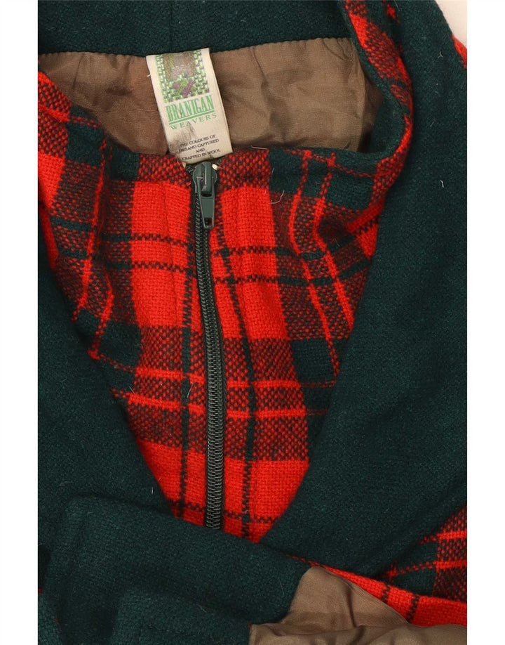 Branigan Damenmantel UK 18 XL rot karierte Wolle