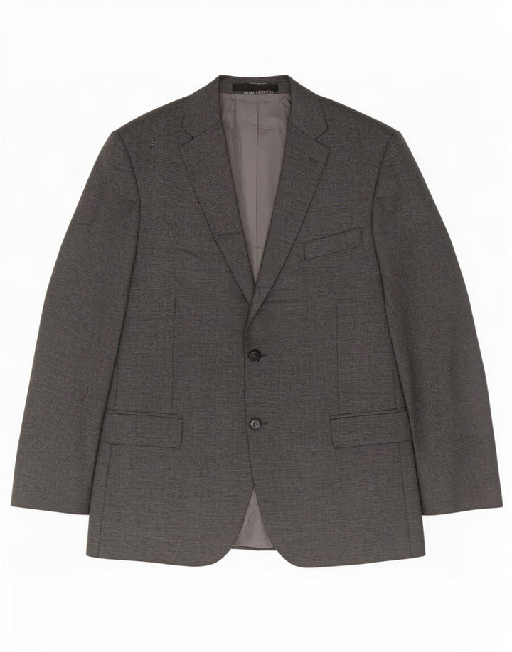 Marks & Spencer Herren-Blazer mit 2 Knöpfen, Gr. 42, Größe L, Grau, Polyester