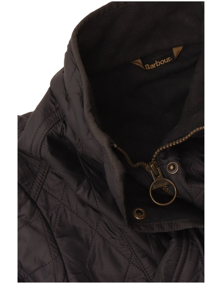 Barbour Damen Steppjacke UK 14 Large Schwarz