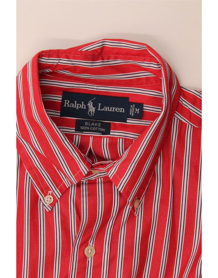 Ralph Lauren Herren-Blake-Hemd aus mittelroter, gestreifter Baumwolle