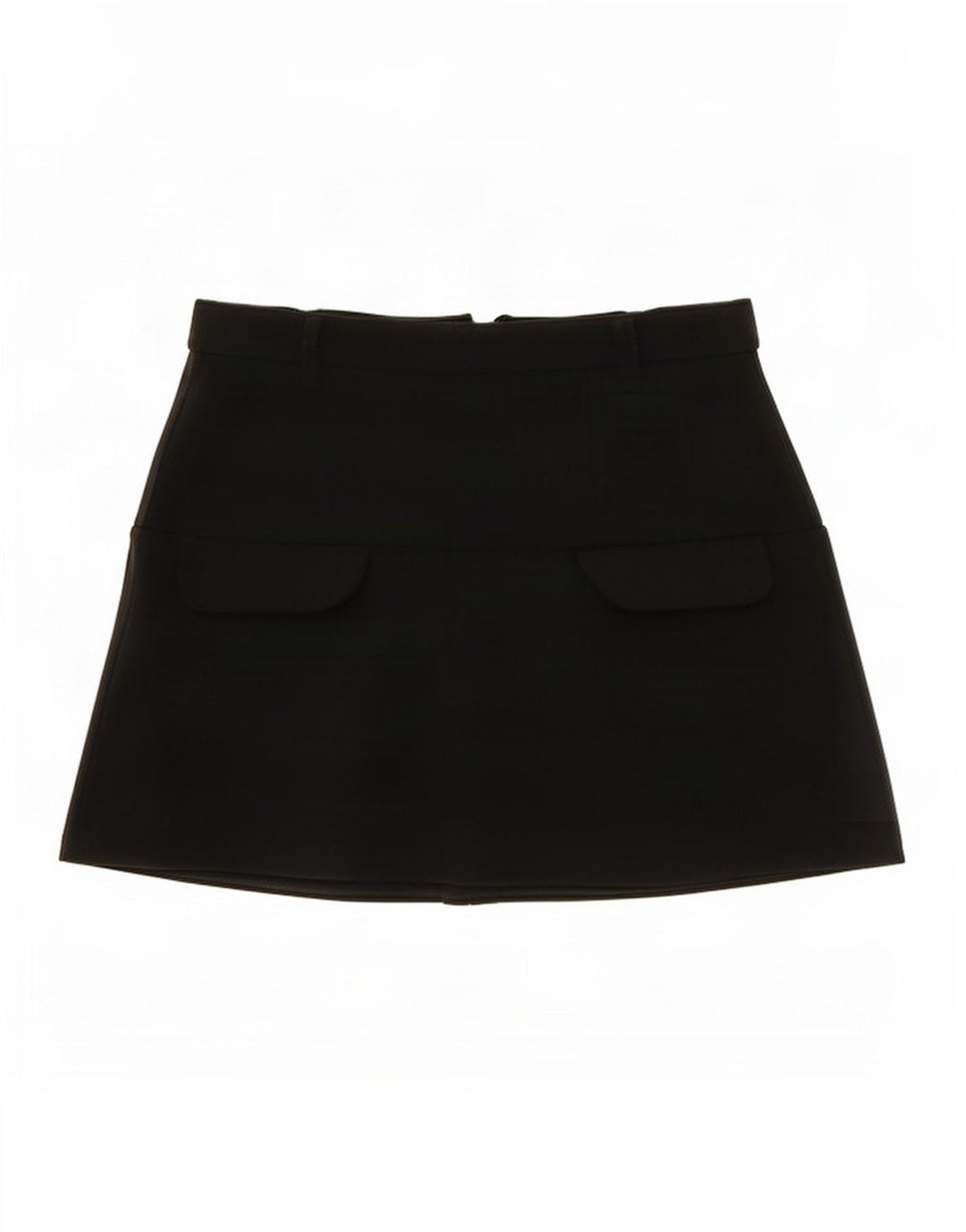 Zara Damen Mini-Cargorock Medium W28 Schwarz Polyester