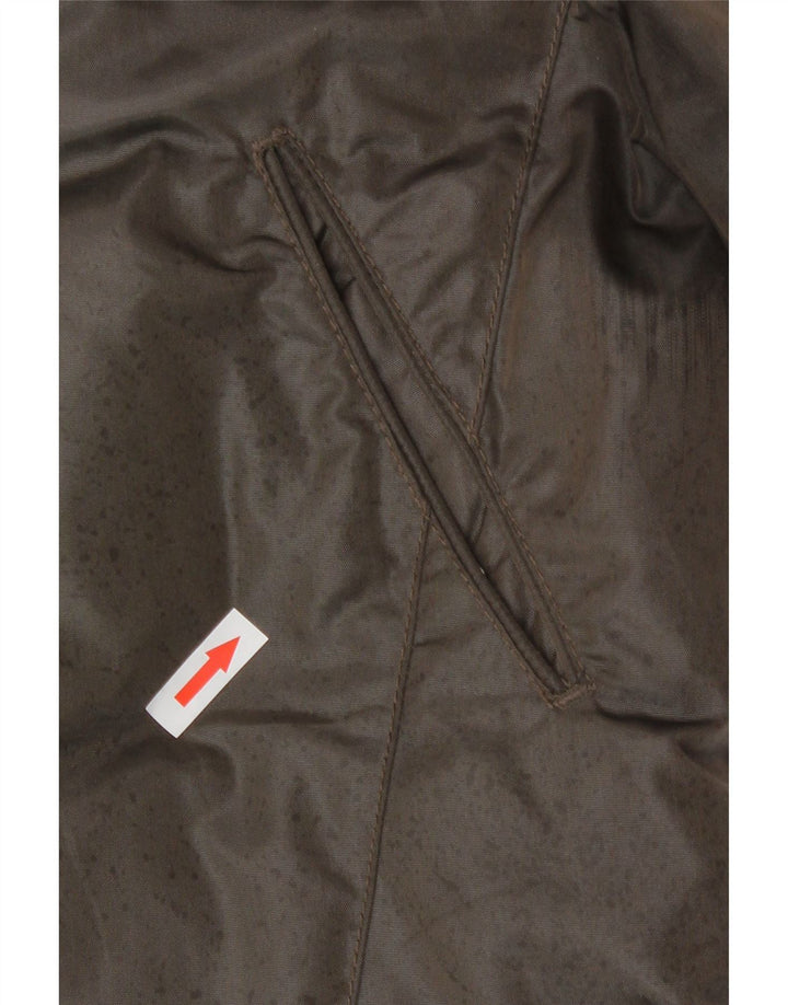 PEUTEREY Wattierter Damenmantel mit Kapuze, UK 12, Mittelbraun, Polyamid