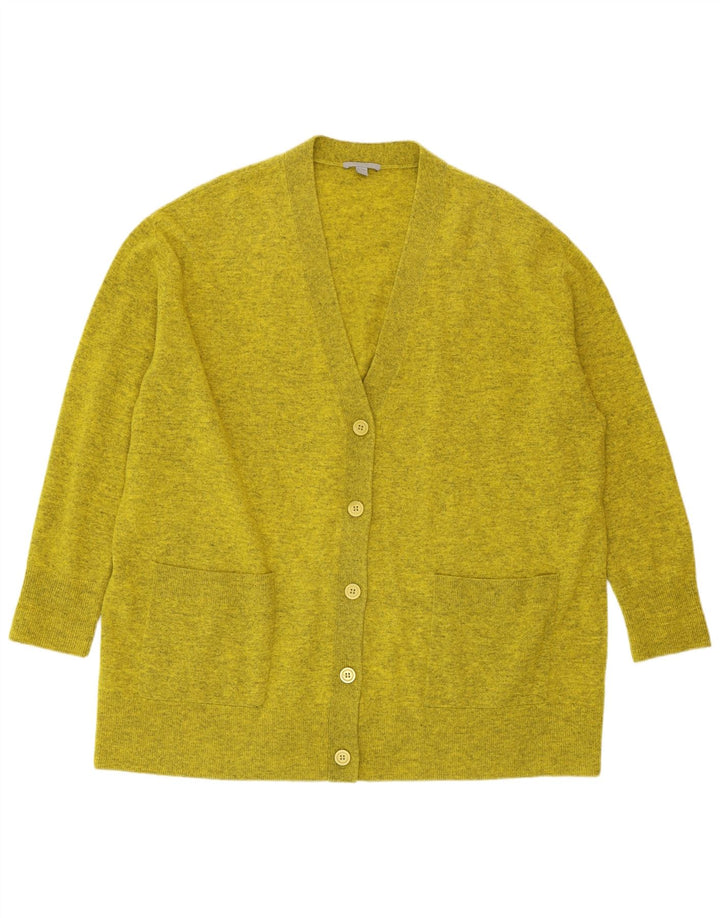 COS Langer, übergroßer Damen-Cardigan, Gr. 14, Mittelgrün meliert