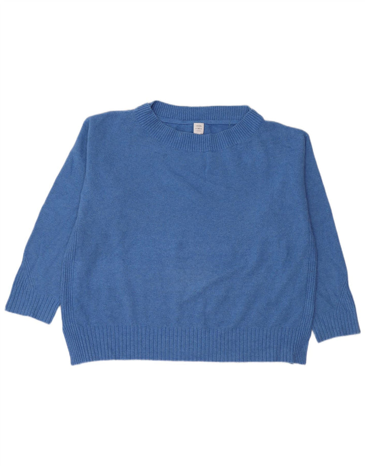John Lewis Damen-Pullover, übergroß, U-Boot-Ausschnitt, Gr. 16, Blau