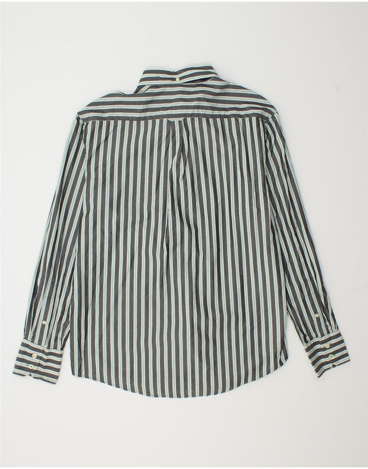 Ben Sherman Herrenhemd XL grau gestreift aus Baumwolle