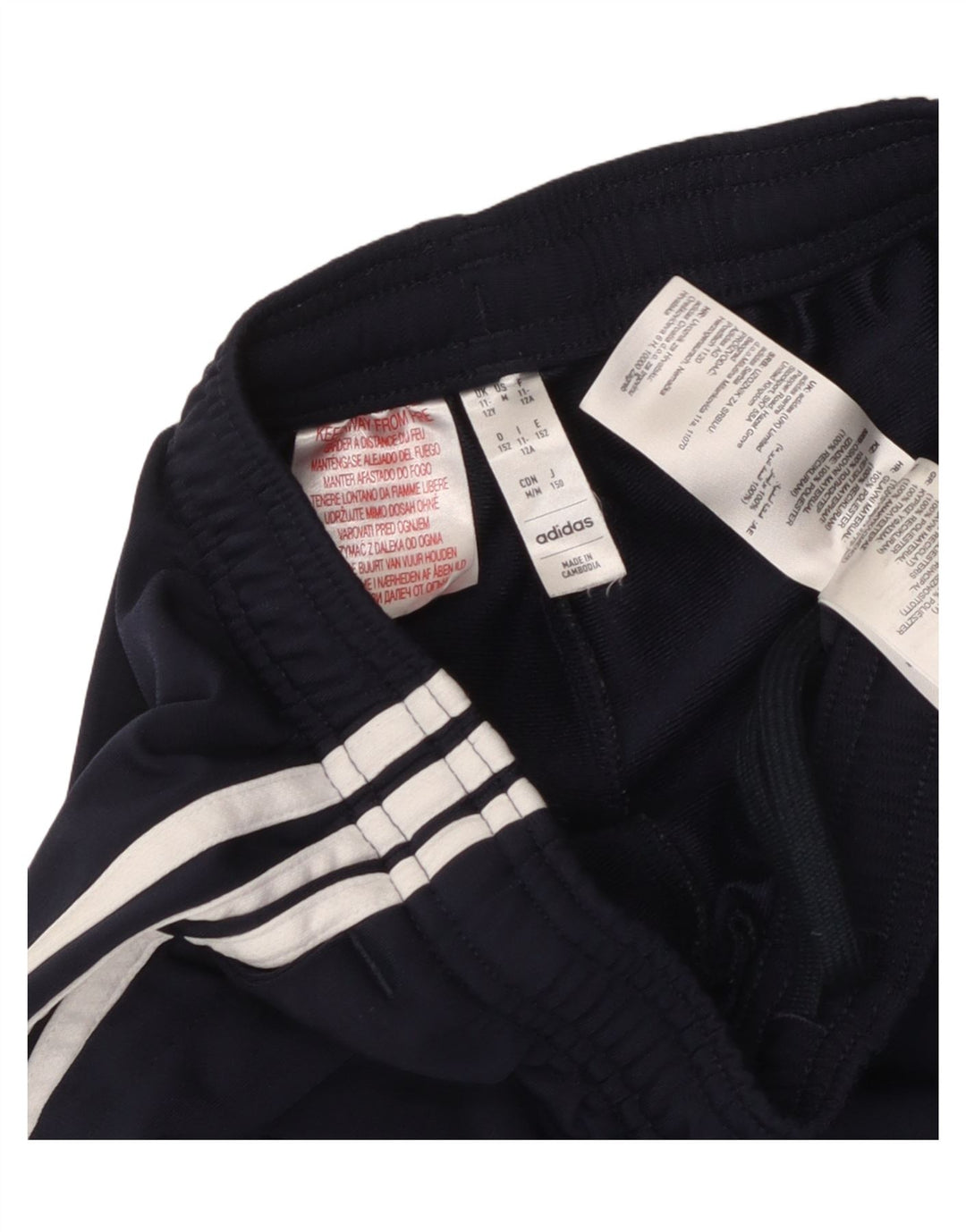 Adidas Trainingshose für Jungen, 11–12 Jahre, Marineblau, Polyester