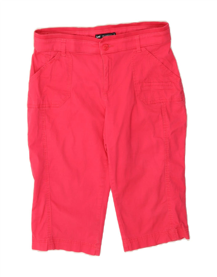 LEE Womens Bermuda Shorts US 10 Large W32  Pink Cotton Vintage Lee and Second-Hand Lee from Messina Hembry 