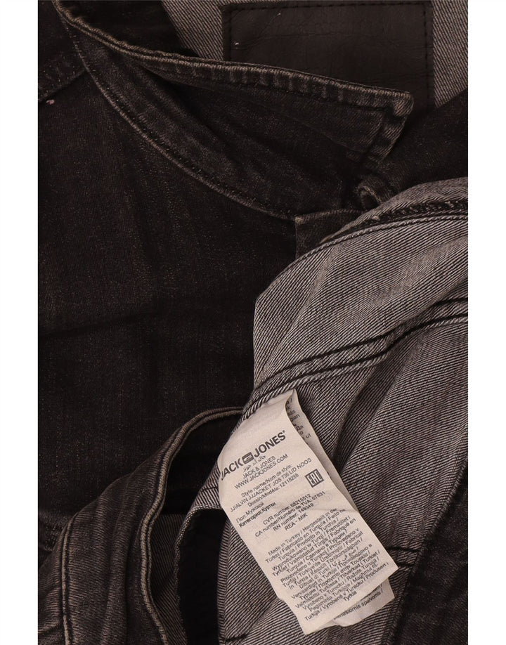 Jack & Jones Herren Jeansjacke UK 42 XL Graue Baumwolle
