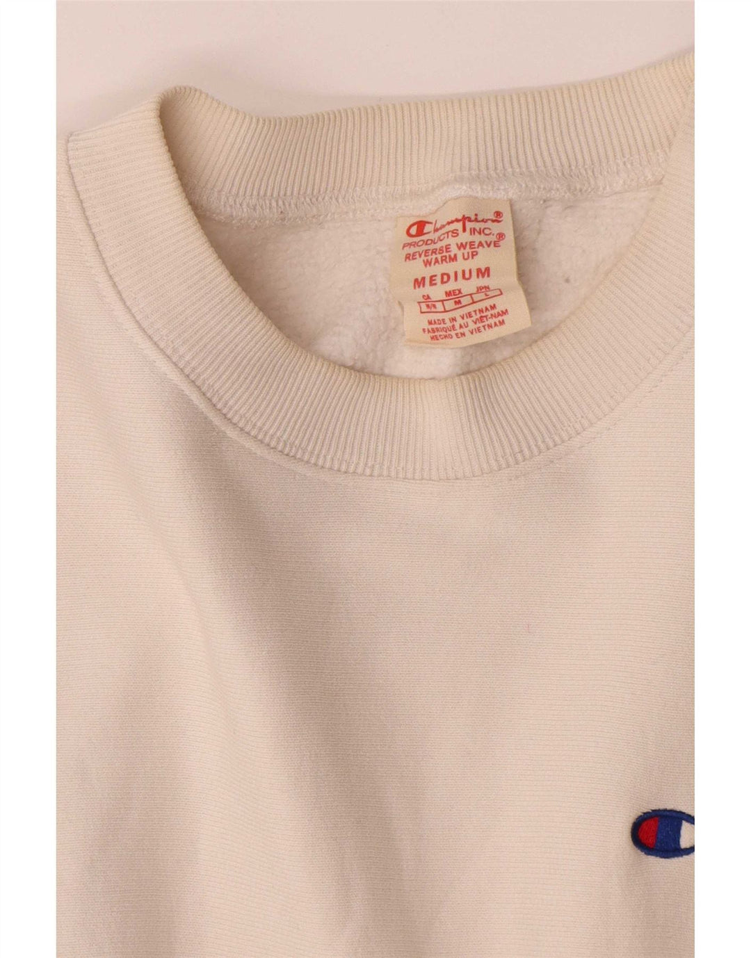 Champion Herren Sweatshirt Pullover Medium Weiß