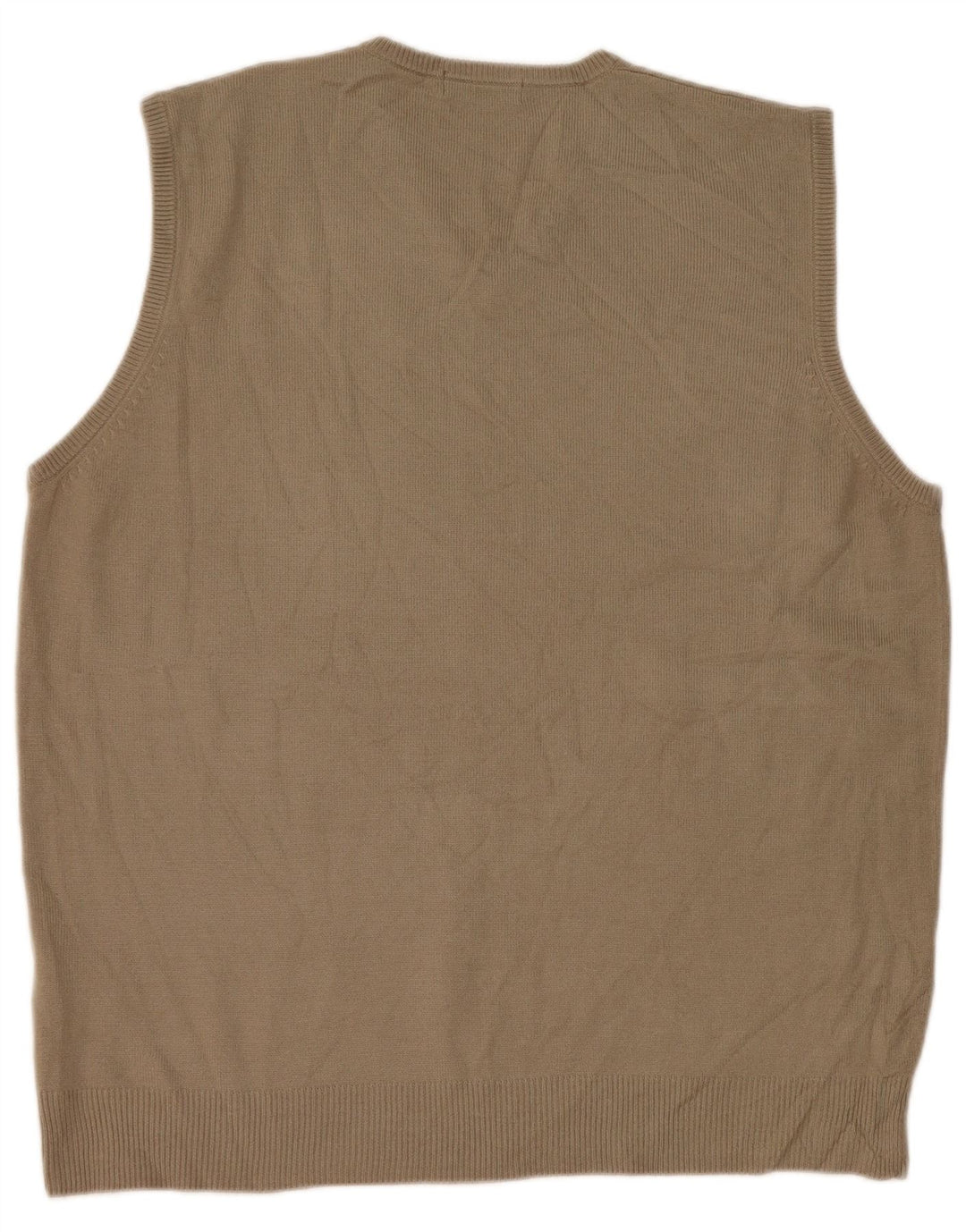 Marks & Spencer Herren Weste Tank Top Large Beige Acryl
