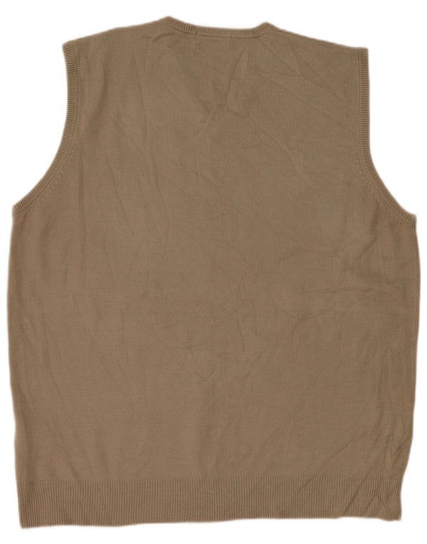 Marks & Spencer Herren Weste Tank Top Large Beige Acryl