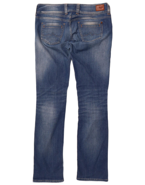 PEPE Jeans Damen Straight Jeans W32 L34 Blaue Baumwolle