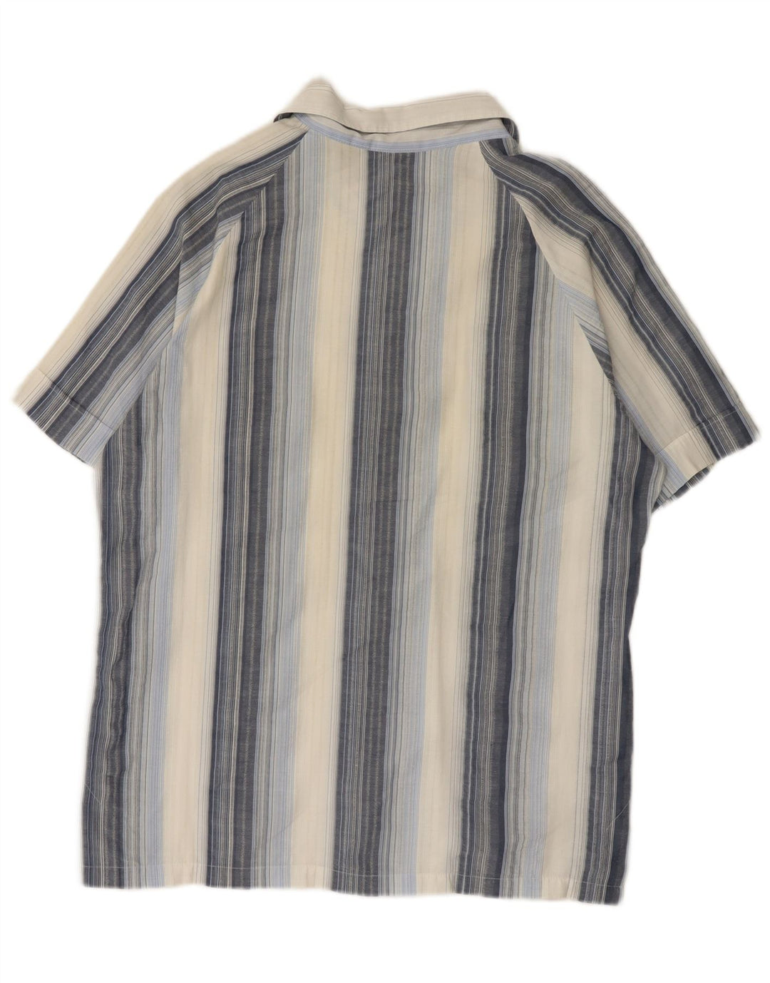 LEE Herren Kurzarm-Pullover-Hemd, groß, blau gestreift, Baumwolle