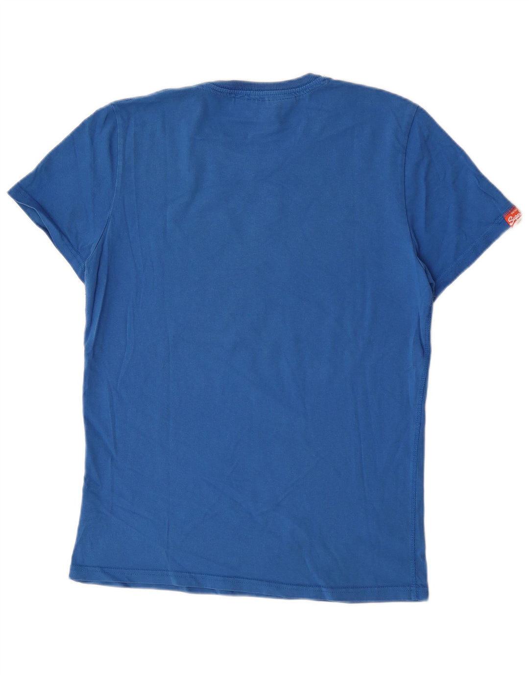 Superdry Herren-T-Shirt mit Grafik, Größe L, aus blauer Baumwolle