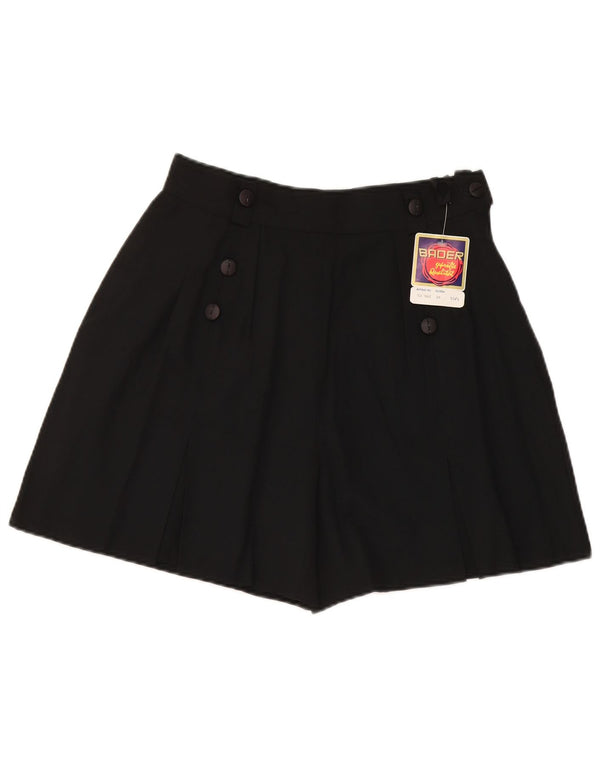 Bader Womens High Waist Pegged Casual Shorts UK 10 Small W28 Schwarze Viskose