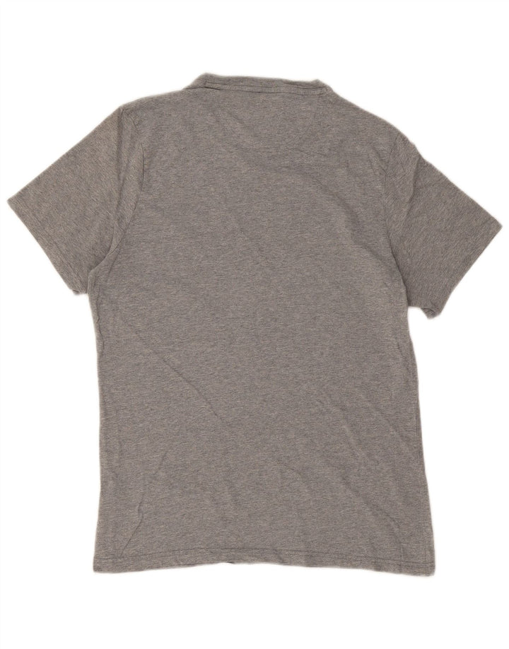 Barbour Tailored Fit Graphic T-Shirt-Oberteil für Herren aus mittelgrau gefleckter Baumwolle