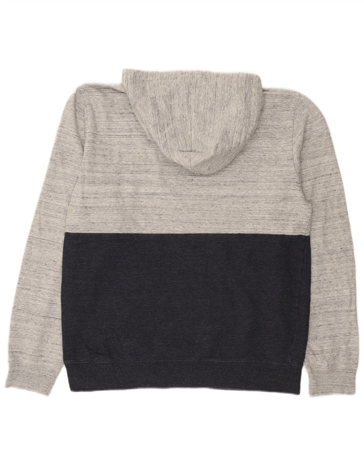 Volcom Herren-Kapuzenpullover mit Grafik, groß, graue Farbblock-Baumwolle
