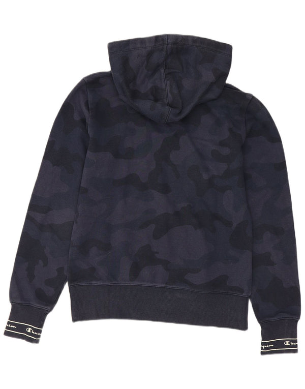 CHAMPION Damen-Kapuzenpullover mit Grafik, UK 10, Größe S, Marineblau, Camouflage